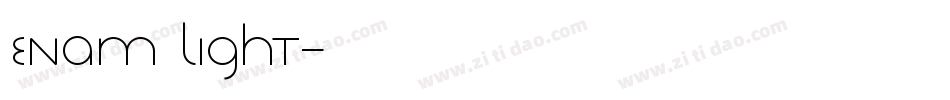 Enam Light字体转换